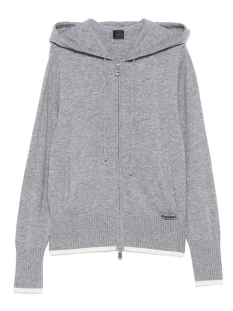 PINKO hooded zip-up cardigan - Grey - zdjęcie produktu nr 1