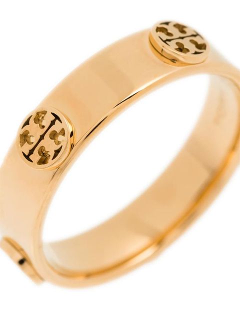 Tory Burch multi-logo band ring - Gold