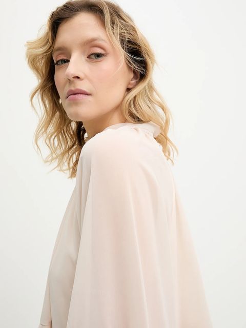 Answear.LAB bluzka damska kolor beżowy gładka