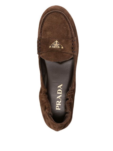Prada suede loafers - Brown