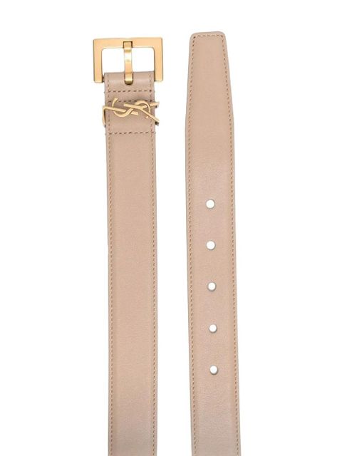 Saint Laurent monogram logo belt - Neutrals - zdjęcie produktu nr 2