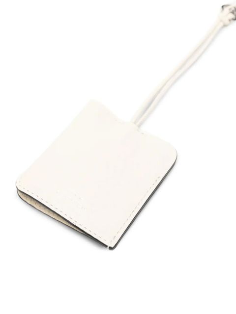 TOTEME grained-leather keyring - Neutrals