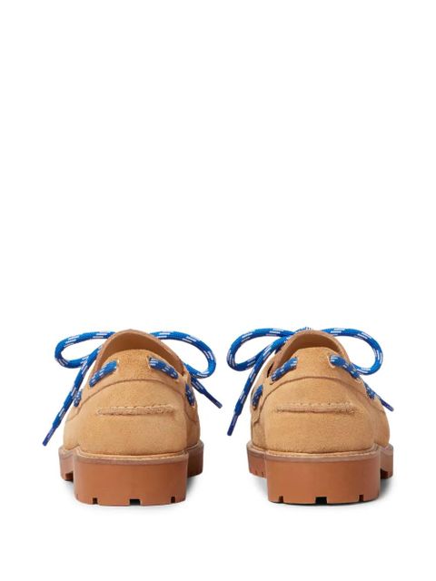 Claudie Pierlot lace-up fastening boat shoes - Neutrals