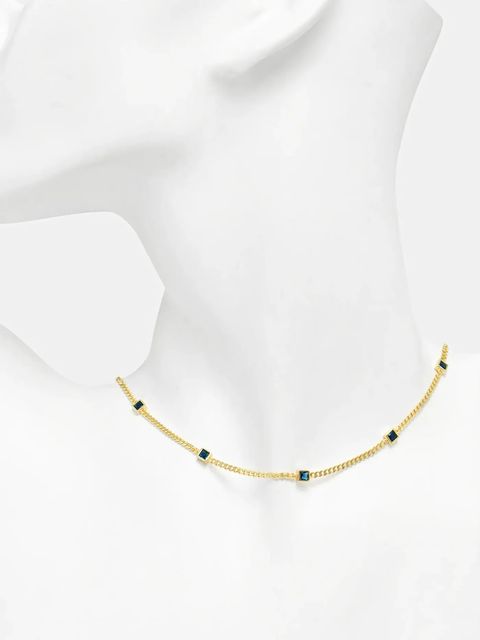 Answear.LAB naszyjnik ze srebra 925 pozłacanego 18k złotem