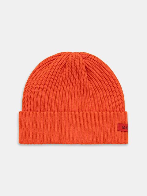 MAX&Co. czapka wełniana kolor pomarańczowy 2526576057200 - zdjęcie produktu nr 1