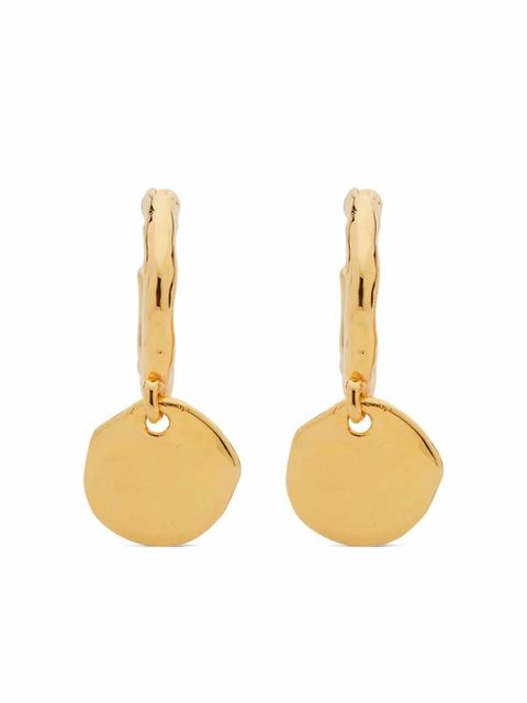 Monica Vinader mini Siren Muse mini huggie drop earrings - Gold - zdjęcie produktu nr 1