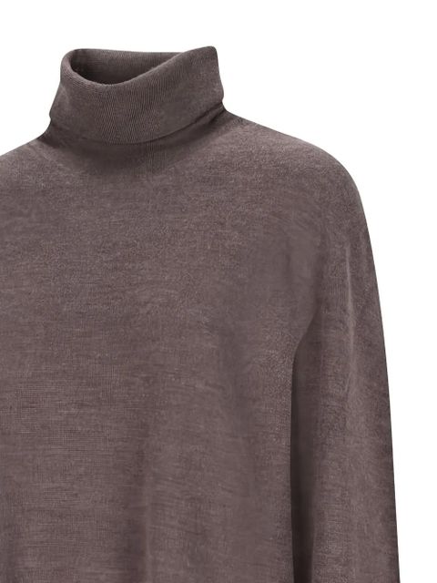 The Row Lizzy roll-neck top - Brown