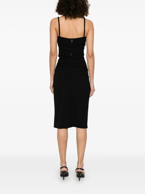 Dolce & Gabbana draped midi dress - Black