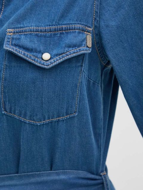 Pepe Jeans sukienka REGULAR DENIM DRESS kolor niebieski mini prosta PL953581HT8