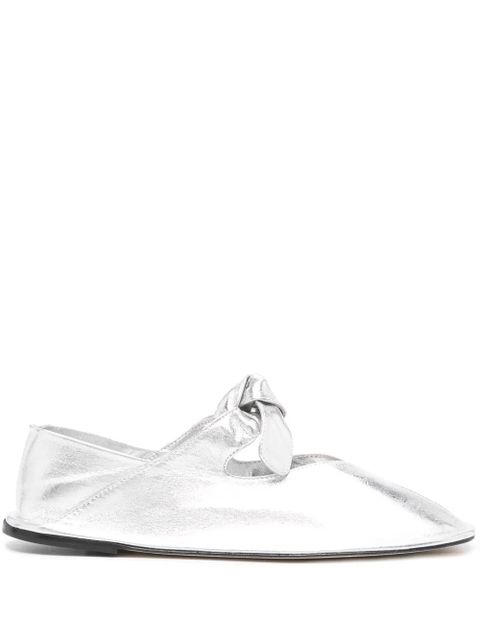 Hereu Llasada metallic ballerina shoes - Silver - zdjęcie produktu nr 1