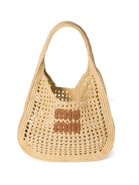 Miu Miu interwoven tote bag - Neutrals - zdjęcie produktu nr 1