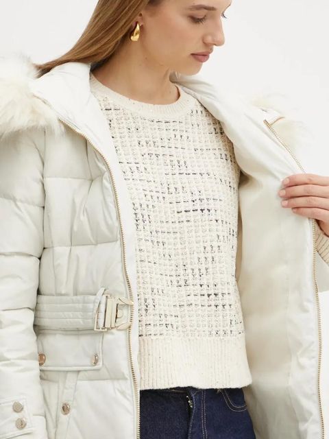 Morgan kurtka puchowa GARENA damska kolor beżowy zimowa GARENA