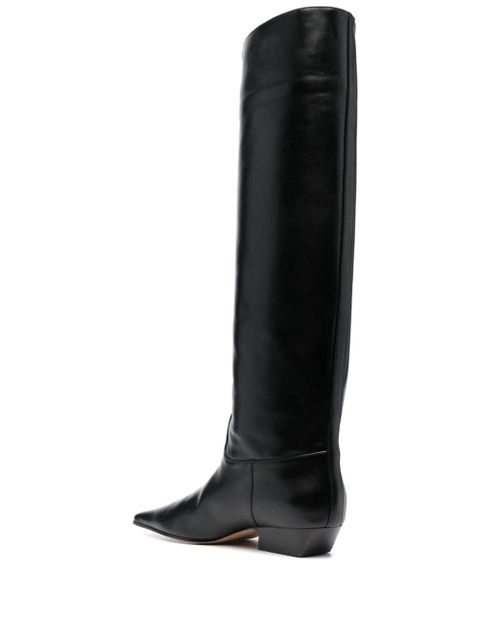 KHAITE The Marfa leather boots - Black - zdjęcie produktu nr 2