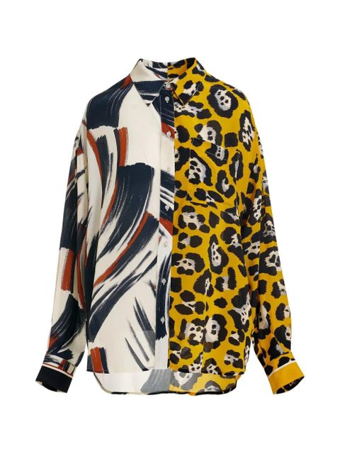 Essentiel Antwerp double-pattern shirt - Yellow - zdjęcie produktu nr 1