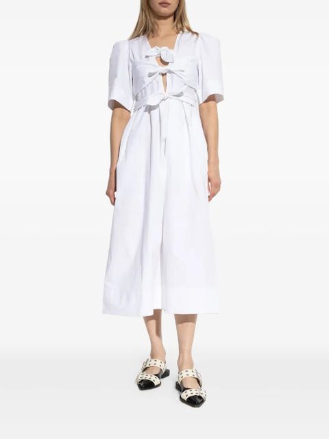 GANNI poplin dress - White - zdjęcie produktu nr 2