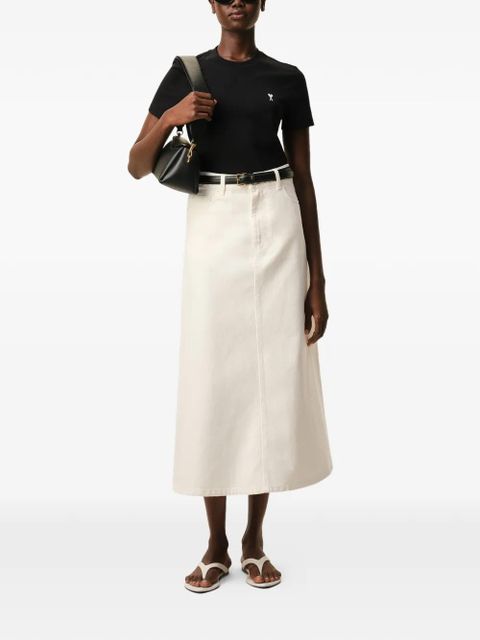 AMI Paris embroidered T-shirt - Black - zdjęcie produktu nr 2