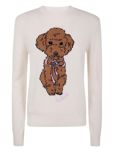 MC2 Saint Barth poodle bow sweater - Neutrals - zdjęcie produktu nr 1