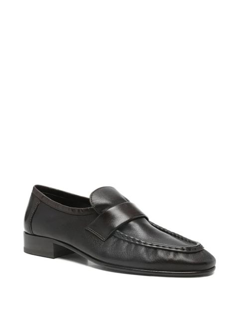 The Row leather loafers - Brown