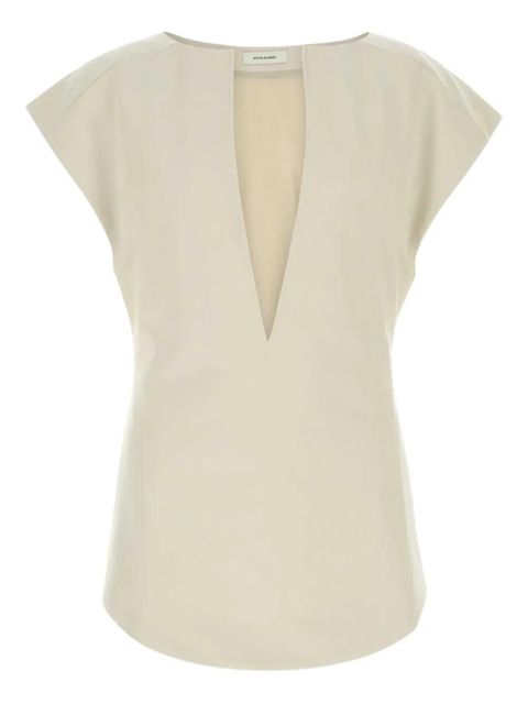 ENTIRE STUDIOS V-neck top - Neutrals - zdjęcie produktu nr 1