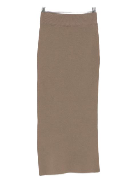 ENTIRE STUDIOS ribbed midi skirt - Neutrals