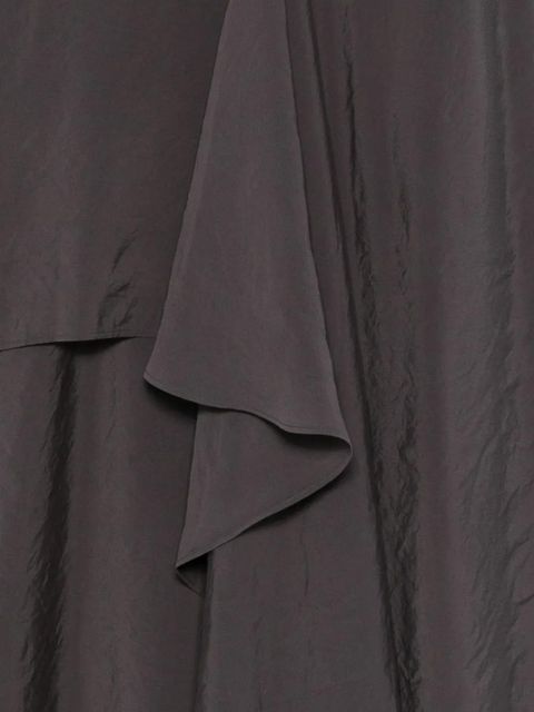 Alysi V-neck ruffle maxi dress - Grey