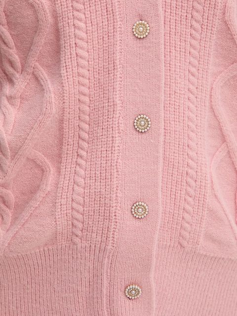 Answear.LAB kardigan z kaszmirem damski kolor różowy