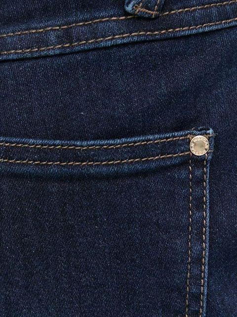 Morgan jeansy PDROIT damskie kolor granatowy high waist