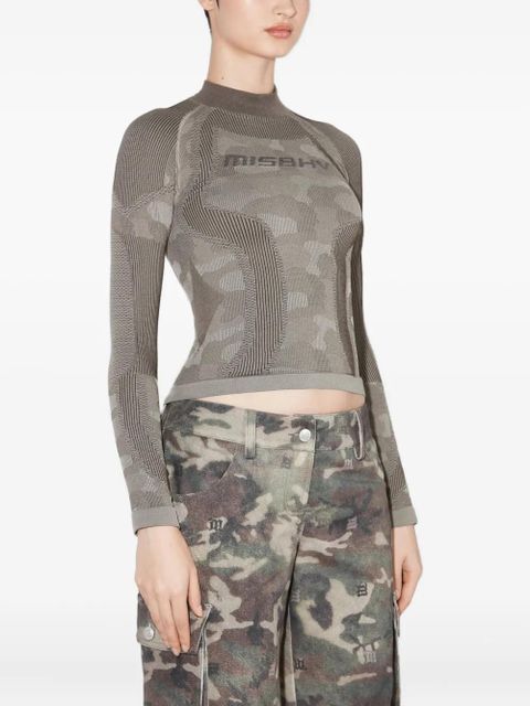 MISBHV camo jacquard long-sleeve top - Grey