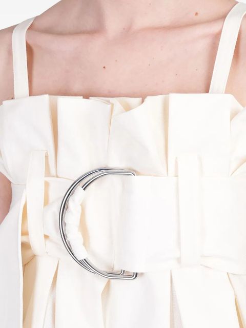 JW Anderson belted pleated mini dress - Neutrals - zdjęcie produktu nr 2