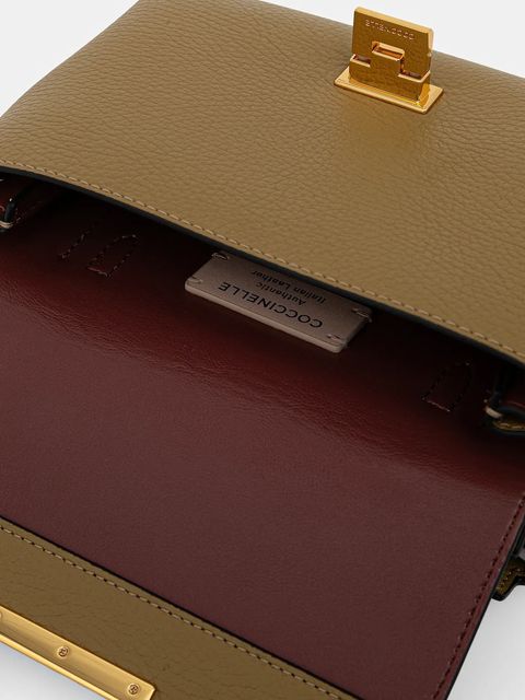 Coccinelle torebka skórzana kolor zielony E1 MD5 55 B7 01