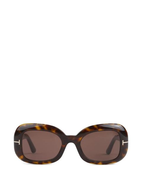 TOM FORD oval-frame sunglasses - Brown - zdjęcie produktu nr 1