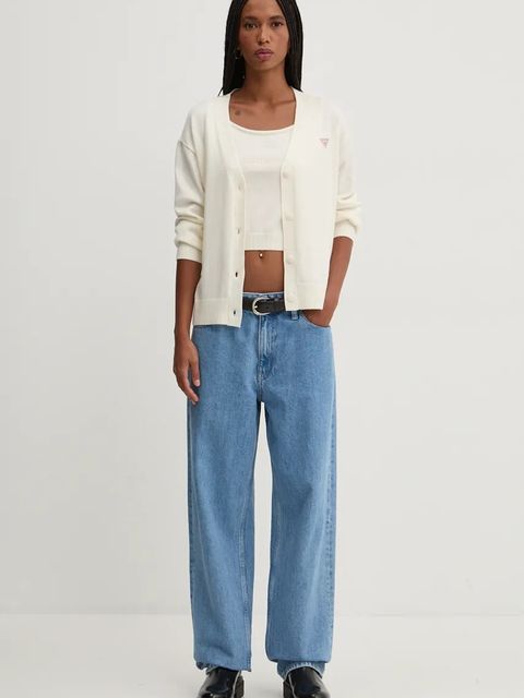 Guess Jeans kardigan z domieszką wełny - zdjęcie produktu nr 2