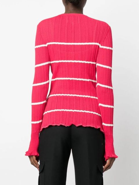 3.1 Phillip Lim striped ribbed-knit top - Pink