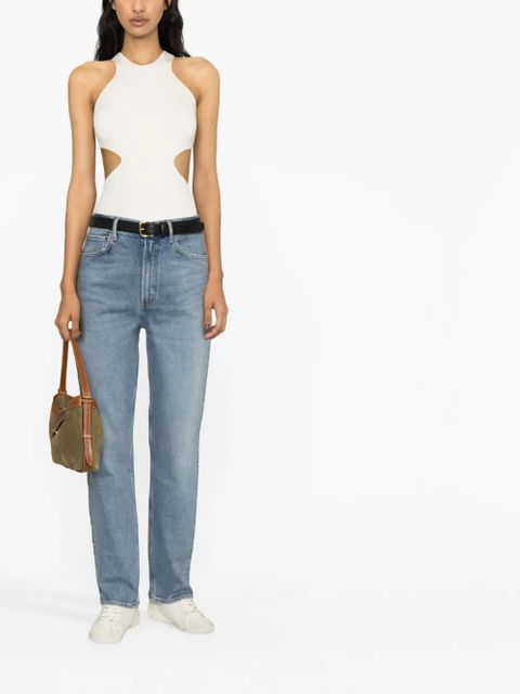 AGOLDE high-rise straight-leg jeans - Blue