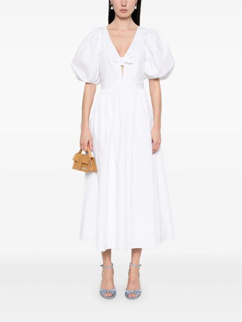 ROTATE BIRGER CHRISTENSEN puff-sleeve midi dress - White - zdjęcie produktu nr 2