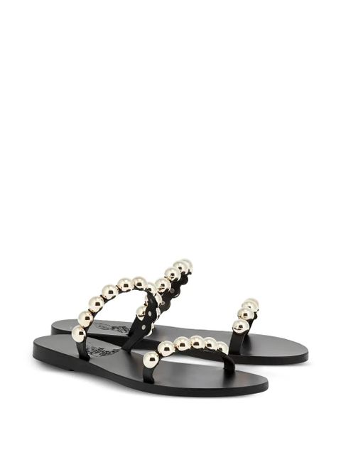 Ancient Greek Sandals Lambri leather flat sandals - Black - zdjęcie produktu nr 2