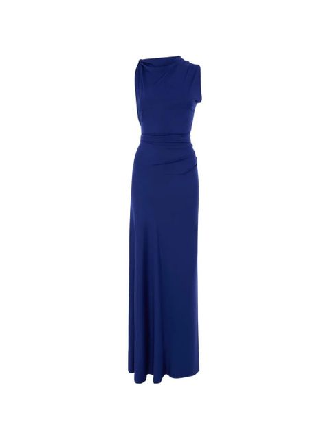 Victoria Beckham sleeveless draped maxi dress - Blue - zdjęcie produktu nr 1