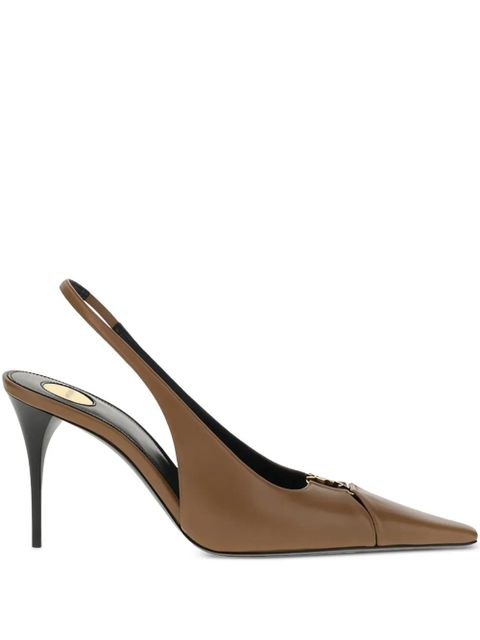 Saint Laurent 90mm Babylone pumps - Brown - zdjęcie produktu nr 1