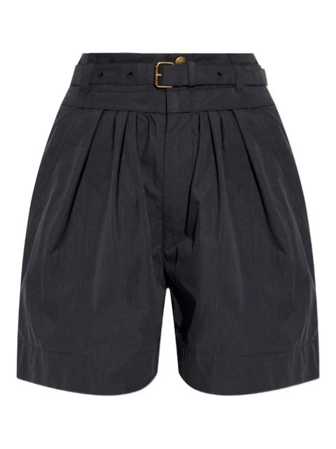 MARANT ÉTOILE Danica pleated belted shorts - Black - zdjęcie produktu nr 1