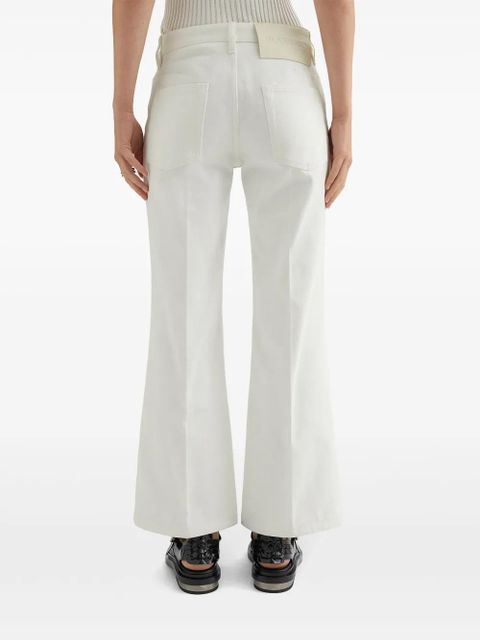 Jil Sander flared jeans - White