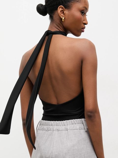 Answear.LAB body damska kolor czarny gładka - zdjęcie produktu nr 1