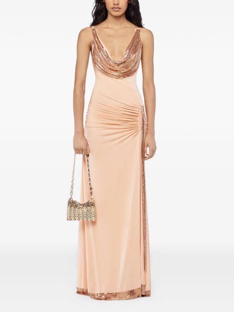 Rabanne cowl-neck maxi dress - Pink - zdjęcie produktu nr 2