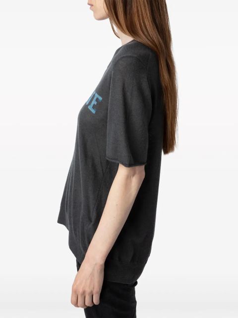 Zadig&Voltaire Ida cashmere top - Grey - zdjęcie produktu nr 2