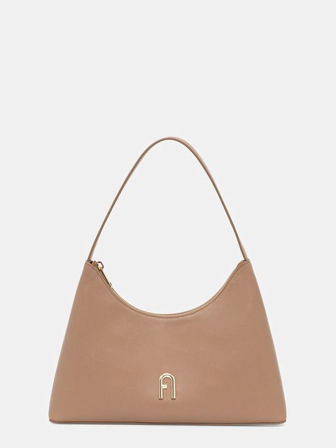 Furla torebka skórzana Diamente S Shoulder kolor brązowy WB00782 AX0733 4489S - zdjęcie produktu nr 1