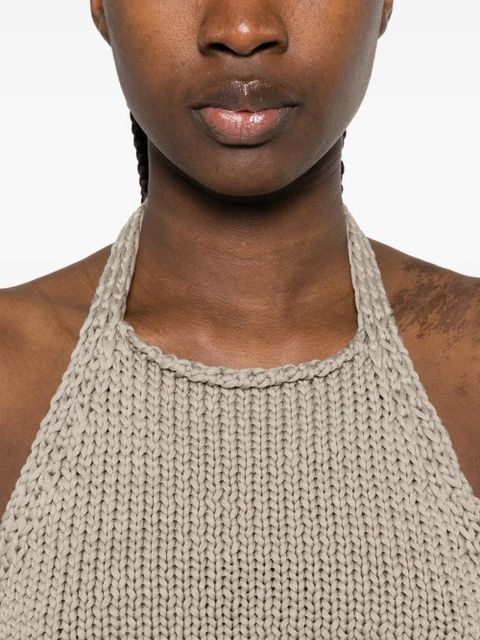 Róhe chunky-knit halter top - Neutrals