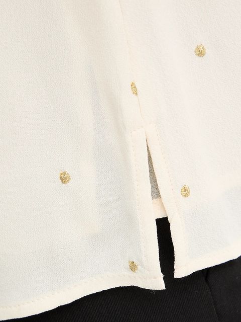 Twinset bluzka damska kolor beżowy wzorzysta 252TP2034