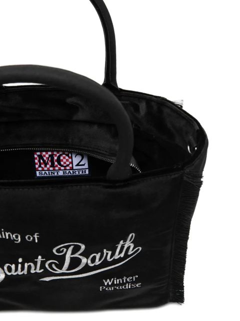 MC2 Saint Barth fringe-trim tote bag - Black