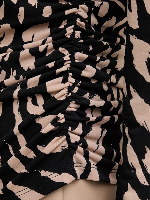 Joseph Ribkoff bluzka damska kolor czarny wzorzysta 254212