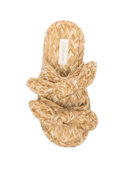 ZIMMERMANN Carousel knot-detail sandals - Neutrals