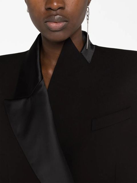 KHAITE The Malek asymmetric blazer - Black